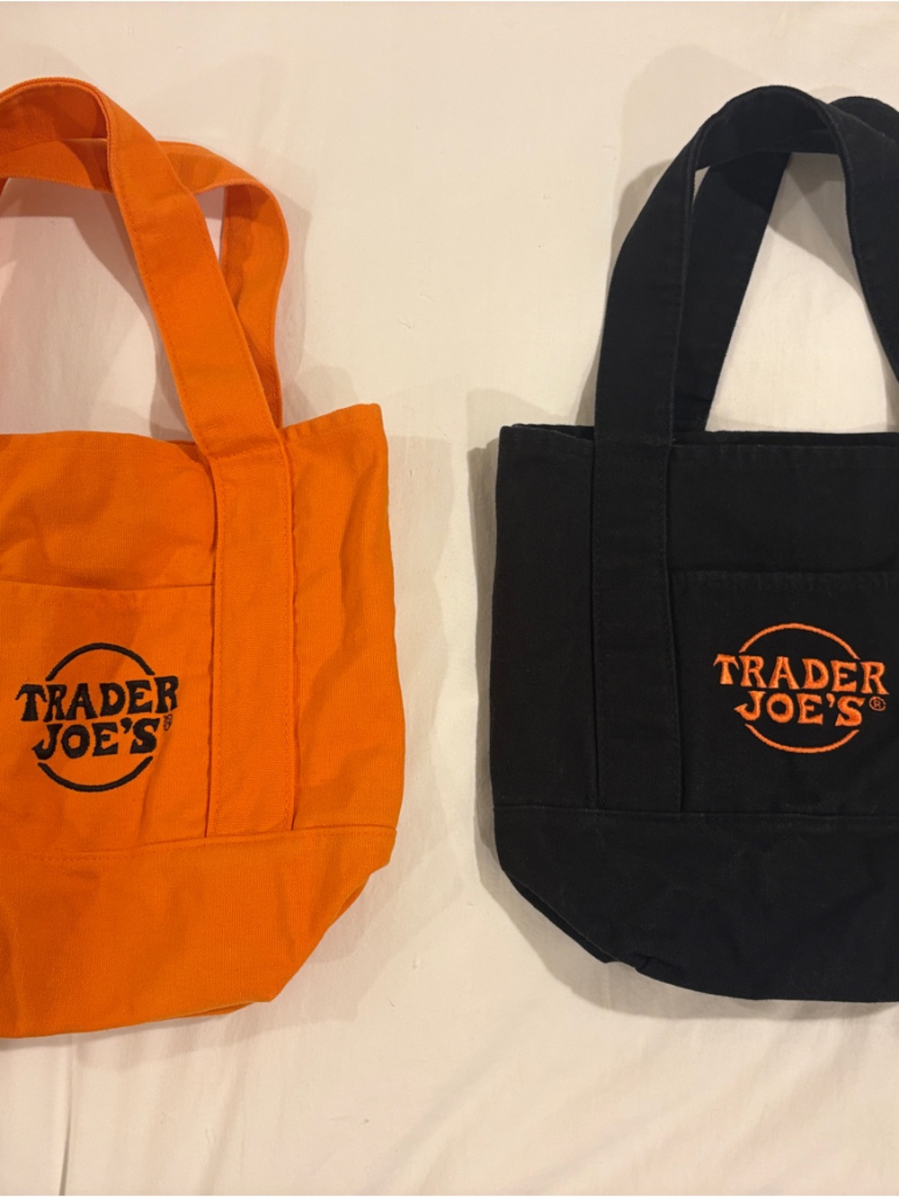 Canvas Tote Bag - Orange or Black
